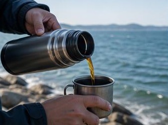 바닷가 보온병 커피, 한 잔을 위한 작은 준비